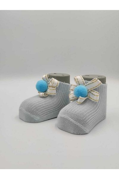 ALTUNTAŞ SINGLE NEWBORN BABY SOCKS BLUE