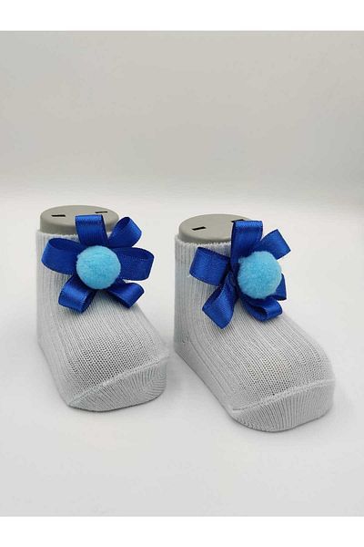 ALTUNTAŞ SINGLE NEWBORN BABY SOCKS BLUE