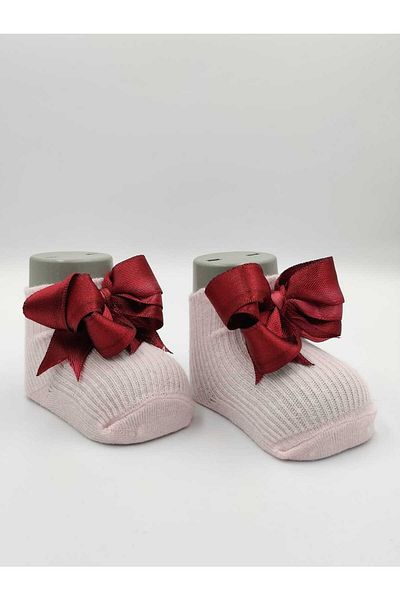 ALTUNTAŞ SINGLE NEWBORN BABY SOCKS PINK