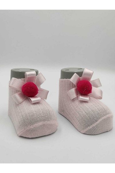 ALTUNTAŞ SINGLE NEWBORN BABY SOCKS PINK