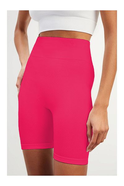 MİSTİRİK Felolin Model Biker Shorts Seamless Model Συσφιγκτικό ελαστικό σορτς Ροζ Χρώμα