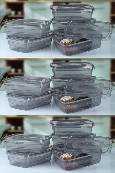 Karçiçeği Home 650 ml 18 Pieces Breakfast and Spice Rack Nuts Refrigerator Set