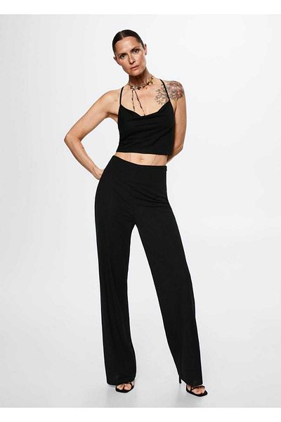 MANGO Woman Wickelbluse mit Rückenausschnitt
