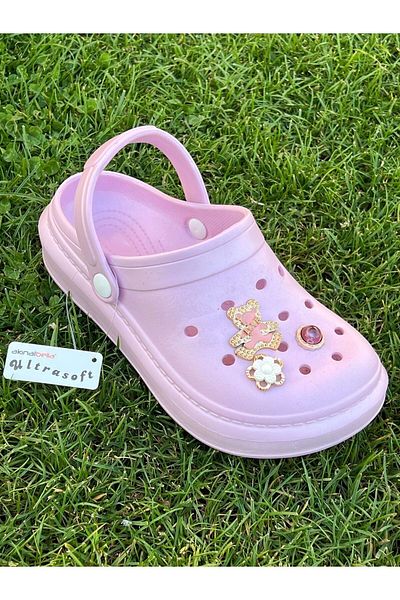 Akınal Bella Stone Stylish Design Cross Beach Pool Garden Sea Summer Soft Sole Daily Slippers