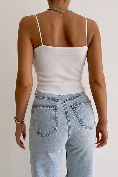 HARMONY GLOBAL White Strap Crop Corset Athlete
