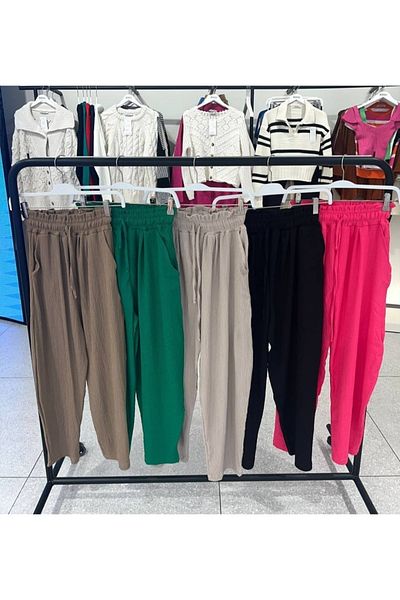 viyan butik Balloon pants with elastic waistband