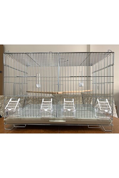 bayraktarpet Muhabbet Kuşu Çifthane Salma Kafes ( Yemlik, Suluk, Ahşap Tünek Dahil ) Kampanya Kalın Telli