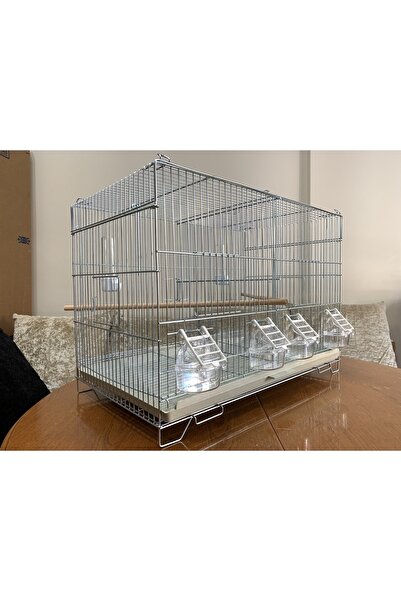 bayraktarpet Muhabbet Kuşu Çifthane Salma Kafes ( Yemlik, Suluk, Ahşap Tünek Dahil ) Kampanya Kalın Telli