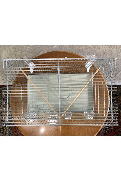 bayraktarpet Muhabbet Kuşu Çifthane Salma Kafes ( Yemlik, Suluk, Ahşap Tünek Dahil ) Kampanya Kalın Telli