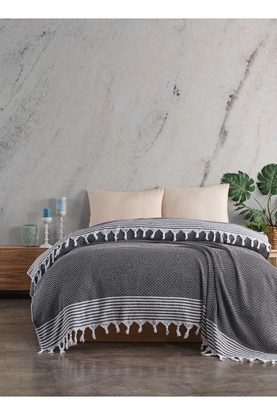 sethome collection سيت هوم نمط عتيق مزدوج رمح 200 × 230 مهدب (مربوط يدويًا)