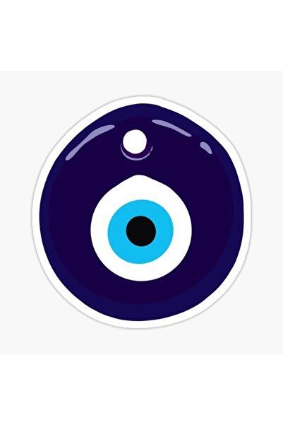 TSC Nazar Boncuğu Sticker Araba 18cm Yapıştırma Etiket MD6