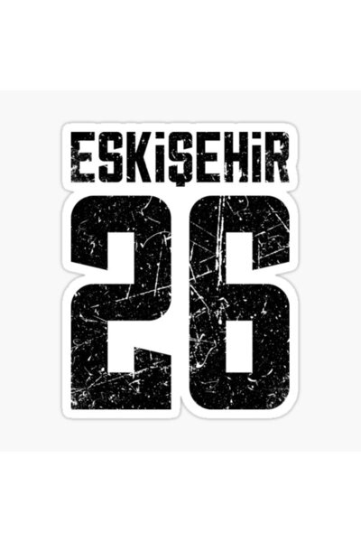 TSC 26 ESKİŞEHİR Sticker Yapıştırma Oto Etiket 17cm