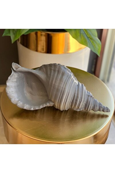 SNM Home Decoration SNM HOME DECORATİON- Dekoratif Polyester Dev Gri Deniz Ka...