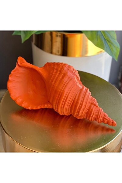 SNM Home Decoration SNM HOME DECORATİON- Dekoratif Polyester Dev Turuncu Deni...