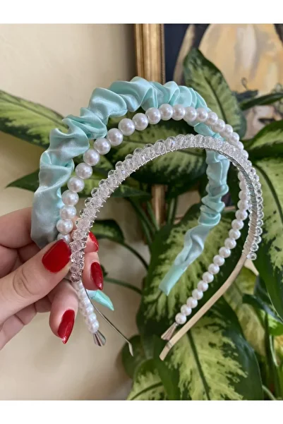 CSR AKSESUAR Gathered, Glittering, Pearl Crown Set