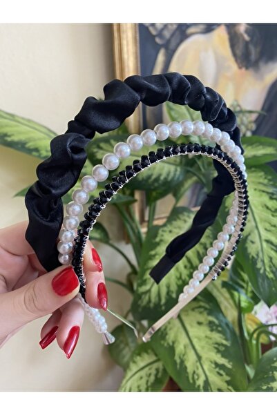 CSR AKSESUAR Gathered, Glittering, Pearl Crown Set