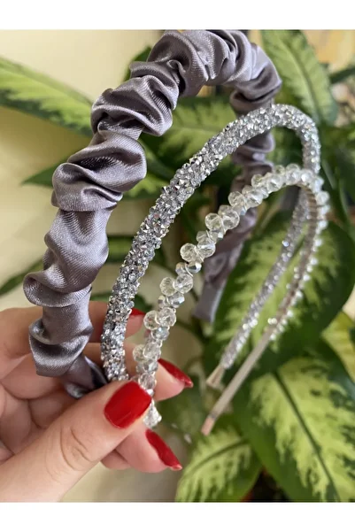 CSR AKSESUAR Gathered, Glittering, Pearl Crown Set