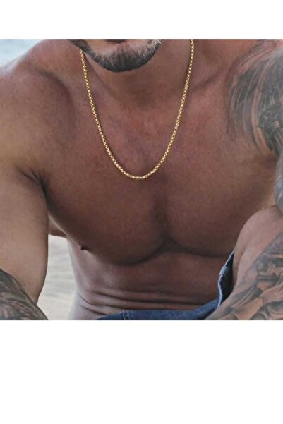 ESJ قلادة للجنسين من الفولاذ المقاوم للصدأ مقاس 60 سم 2 مم