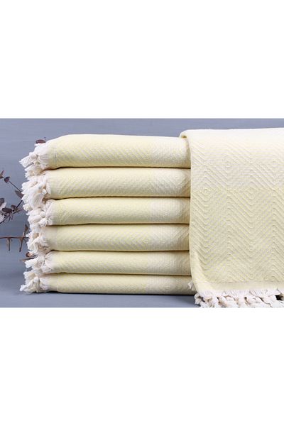 Kayra Export غطاء قطني أصفر بيكيه 200x230 سم غطاء قطني غطاء ديكور
