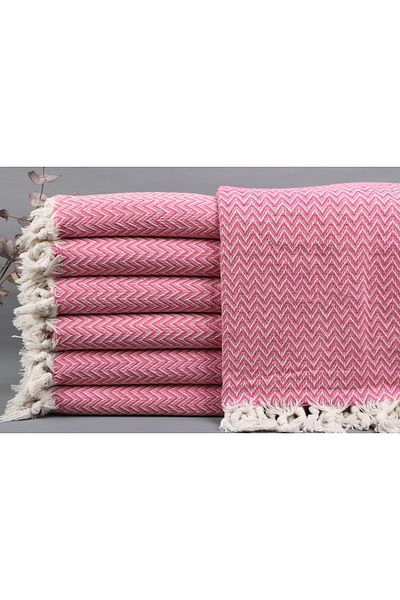 Kayra Export Fuchsia160x190 cm Single Pique Set