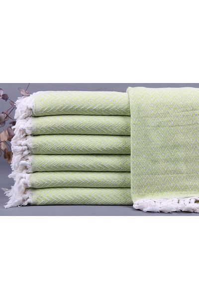 Kayra Export Pistachio Green Pique, Embroidered Pique, 160x190 cm Cotton Blanket, Bachelorette Party Gifts,