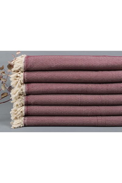 Kayra Export Pique Claret Red 170x210 Cm Cotton Pique Thin Blanket