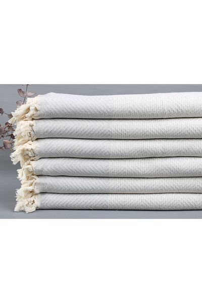 Kayra Export غطاء قطني بيكيه رمادي فاتح 200x230 سم غطاء قطني غطاء ديكور