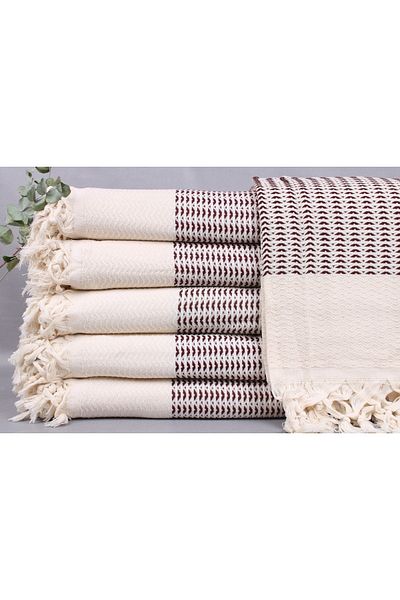 Kayra Export بيكيه كلاريت أحمر 190x225 سم قطن بيكيه غطاء ديكور كبير الحجم