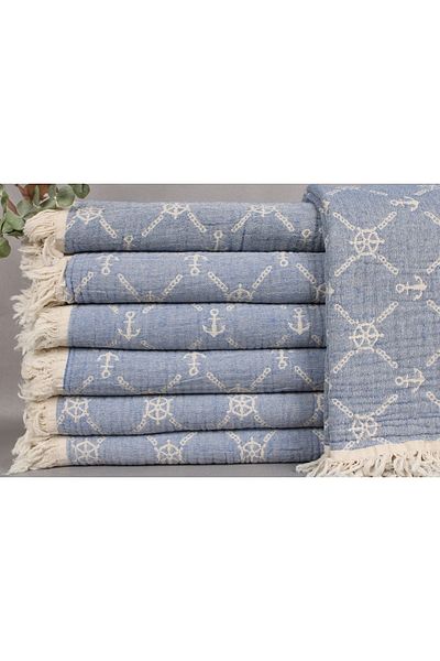 Kayra Export Saks Blue Bachelorette Gifts, Table Cloth, 170x220 cm Cotton Cloth, Special Gift,