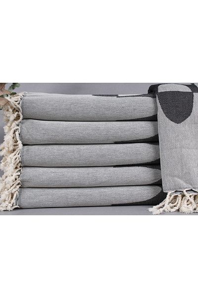 Kayra Export Pique Black 200x250 Cm Cotton Pique Large Size Cover Decorative Cover