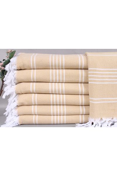 Kayra Export بيكيه خردل 180x240 سم غطاء قطن بيكيه رقيق