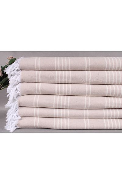 Kayra Export بطانية بيكيه بيج 180x240 سم قطن بيكيه رفيعة