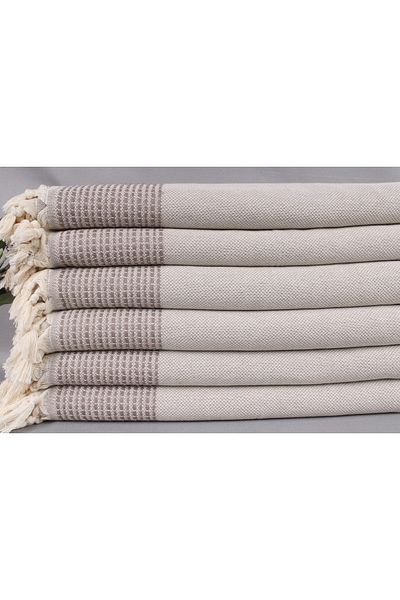 Kayra Export بيكيه بني 230x240 سم قطن بيكيه حجم كبير مفرش سرير مفرش ديكور