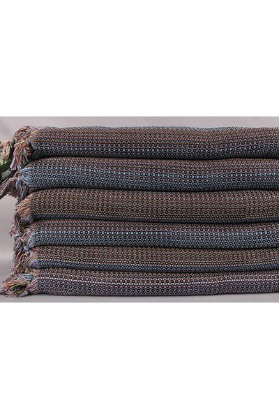 Kayra Export مفرش طاولة من القطن باللون الأسود مقاس 220x225 سم