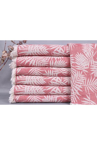 Kayra Export مفرش سرير بيكيه قطن بيكيه أحمر 200x250 سم غطاء ديكور متوسط السُمك