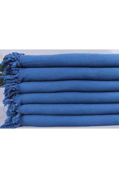 Kayra Export Pike Navy Blue 175x220 Cm Cotton Thin Pique Blanket