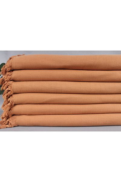 Kayra Export Brown Knitwear Pique, 200x270 Cm Cotton Pique, Thin Multi-Purpose Cover Peştemal