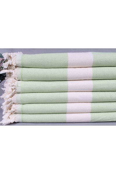 Kayra Export Pique Pistachio Green 200x230 Cm Cotton Pique Cotton Cover Double Bedspread