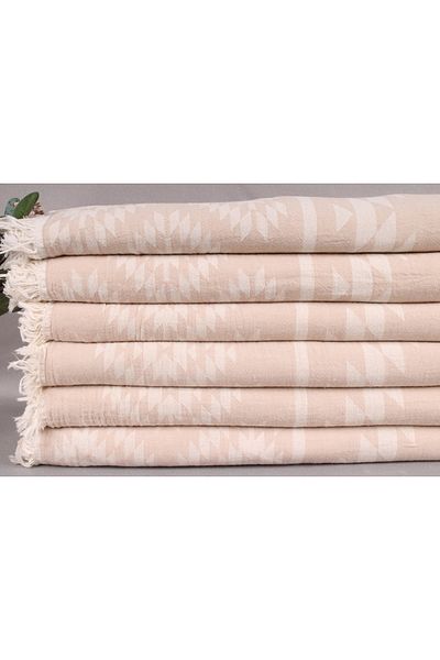 Kayra Export بيكيه بيج 140x210 سم غطاء قطن بيكيه رقيق