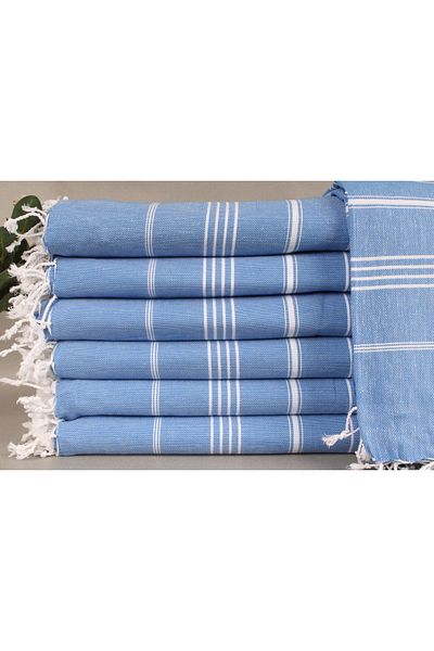 Kayra Export بطانية بيكيه ساكس بلو بيكيه 200x240 سم قطن رفيعة