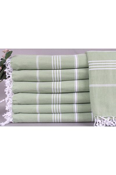 Kayra Export بيكيه كاكي أخضر بيكيه 200x240 سم بطانية قطنية رفيعة
