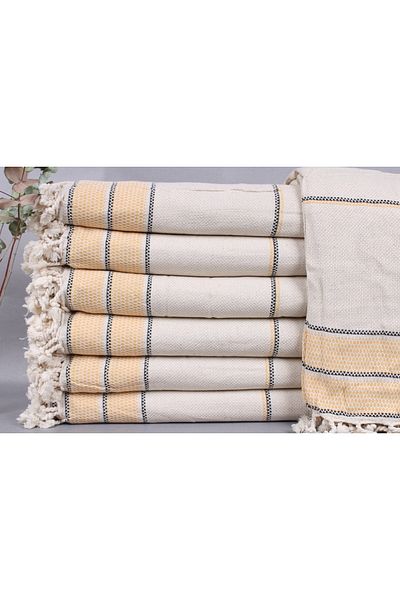 Kayra Export بيكيه خردل 240x260 سم غطاء قطن بيكيه