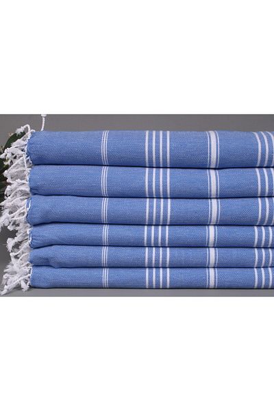Kayra Export بيكيه ساكس أزرق 160x220 سم قطن بيكيه غطاء رقيق