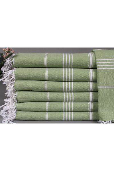 Kayra Export Pique Khaki Green 160x220 Cm Cotton Pique Thin Blanket