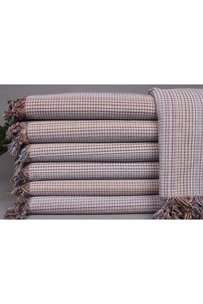 Kayra Export Pike Light Gray 200x230 Cm Cotton Cover Bedspread Sofa Cover
