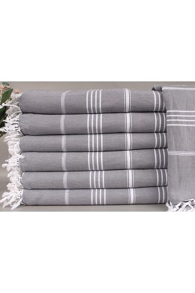 Kayra Export بيكيه رمادي غامق بيكيه 200x240 سم غطاء قطني رقيق