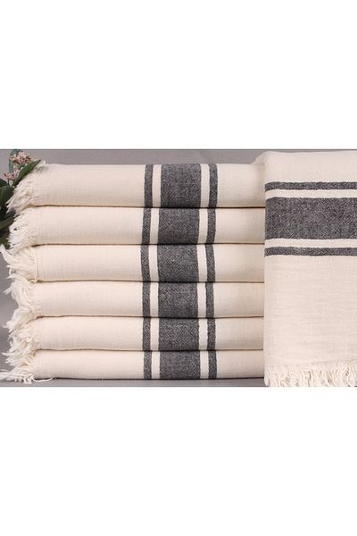 Kayra Export Pique Natural-black 150x180 Cm Cotton Pique Cotton Cover