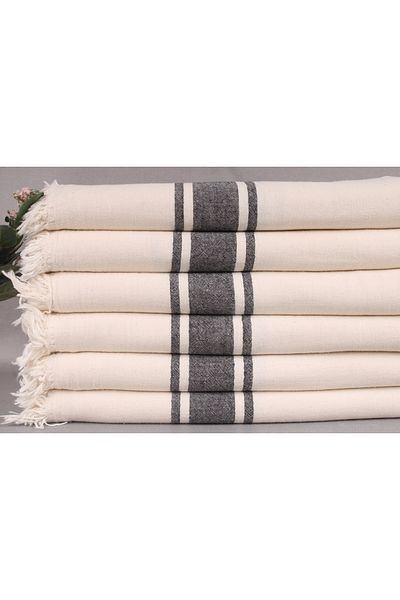 Kayra Export Pique Natural-black 150x180 Cm Cotton Pique Cotton Cover