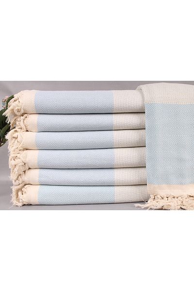 Kayra Export مفرش سرير مزخرف من القطن بيكيه مقاس 200x260 سم