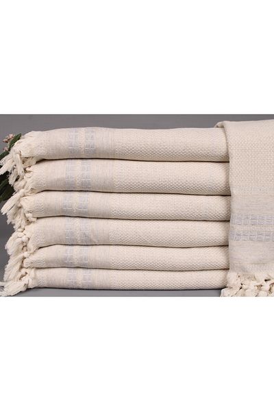 Kayra Export Pique Light Gray 235x240 Cm Cotton Pique Multi-Purpose Cover Bedspread Medium Thick